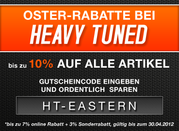 Oster Rabatte bei Heavy-Tuned - Rabatt auf alle Artikel