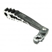 Kickstarter STR8 Flame Style, Piaggio, grau