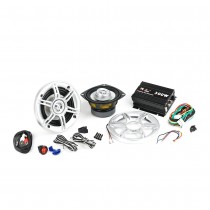 Sound-Set für Roller Helmfach, Helmfachanlage universell inkl. Verstärker, Lautsprecher , Wippschalter, Cinchkabel