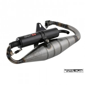 Auspuffanlage Stage6 PRO REPLICA, Minarelli stehend, E-Pr�fzeichen, klarlackiert