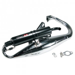 Auspuffanlage Stage6 PRO REPLICA, Minarelli stehend, E-Pr�fzeichen, chrom