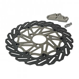 Bremsscheibe Stage6 WAVE Oversize, MBK Nitro / Yamaha Aerox, floating design, 280mm, inkl. Adapter