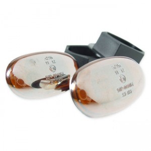 Blinker STR8 Superflach, f�r Verkleidung, mit Pr�fzeichen, Paar (Zugelassen als Blinker f�r vorne und hinten)