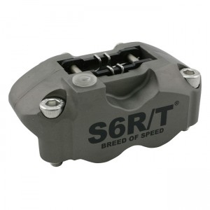 Bremssattel Stage6 R/T, vorne, geschmiedet, CNC bearbeitet, eloxiert, 4-Kolbenbremssattel, radial verschraubt, hard anod