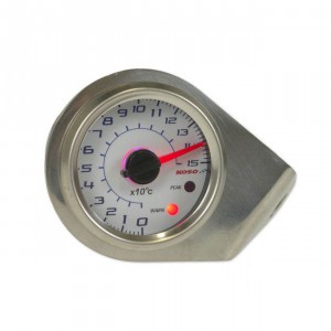 Temperaturanzeige KOSO GP Style 48, rund, analoge Anzeige, d=48x57mm, Display weiss unterlegt, 0-150&deg;