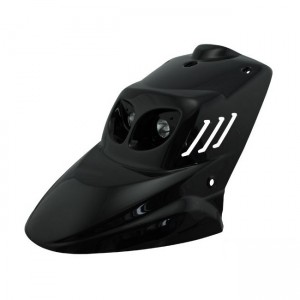 Frontverkleidung BCD mit Doppeloptik, MBK Booster, incl. 2x 20W Halogenstrahler, schwarz (Ref. FACEAVANT00102)