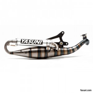 Auspuffanlage Yasuni R.07, Minarelli liegend, Aluminium Endschalld�mpfer, mit CE-Nummer