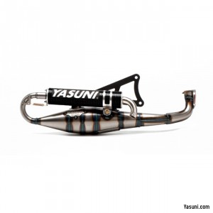 Auspuffanlage Yasuni Carrera 20 Black Edition, Minarelli liegend, carbon Endschalld�mpfer (schwarz)