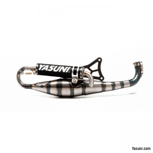 Auspuffanlage Yasuni Carrera 30 Black Edition, Minarelli liegend, carbon Endschalld�mpfer (schwarz)