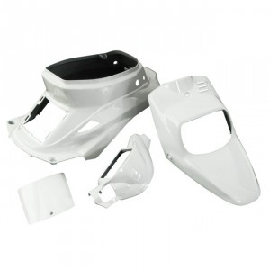 Verkleidungskit STR8 komplett 4 Teile, MBK Booster / Yamaha BWs (vor Bj. 2004), weiss