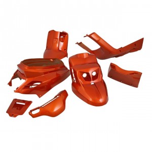 Verkleidungskit STR8 komplett 7 Teile, MBK Booster / Yamaha BWs (ab Bj. 2004), orange metallic