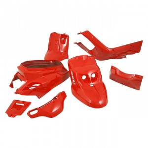 Verkleidungskit STR8 komplett 7 Teile, MBK Booster / Yamaha BWs (ab Bj. 2004), rot