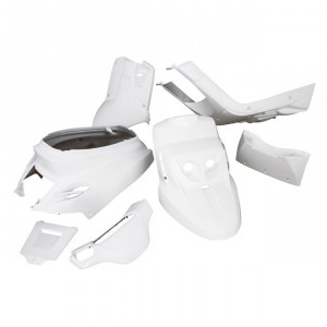 Verkleidungskit STR8 komplett 7 Teile, MBK Booster / Yamaha BWs (ab Bj. 2004), weiss