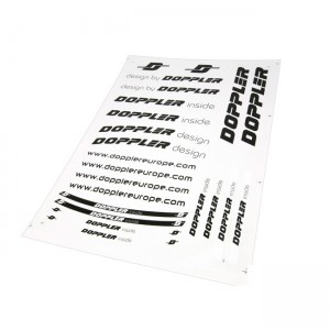 Stickerset Doppler, schwarz