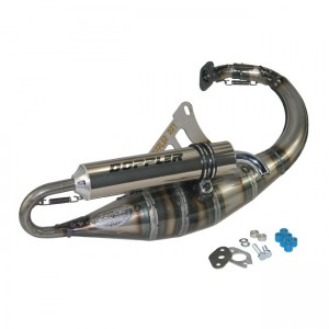 Auspuffanlage Doppler RR-7 Titan, Minarelli stehend, E-Pr�fzeichen