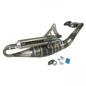 Auspuffanlage Doppler RR-7 Titan, Minarelli liegend, E-Pr�fzeichen