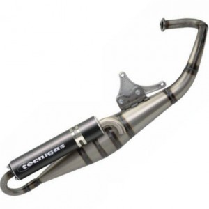 Auspuff Tecnigas RS II lackiert, Gilera / Piaggio 125 /150 /180 2 Takt MAXI (ohne ABE)