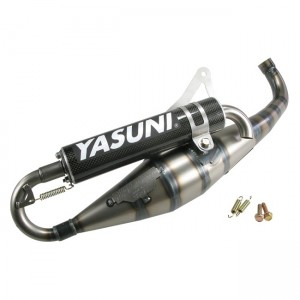 Auspuffanlage Yasuni R/T, f�r Stage6 R/T 70cc, Carbon Endschalld�mpfer, Minarelli