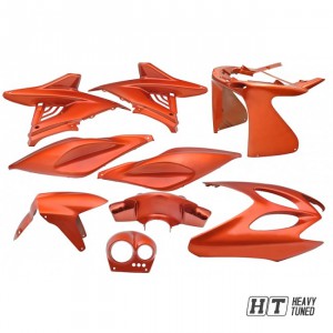 Verkleidungsset 9 Teilig, Yamaha Aerox, MBK Nitro - flash orange