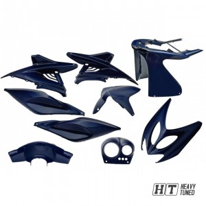 Verkleidungsset 9 Teilig, Yamaha Aerox, MBK Nitro - Dunkelblau metallic