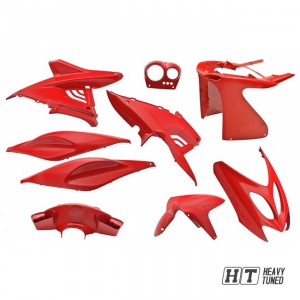 Verkleidungsset 9 Teilig, Yamaha Aerox, MBK Nitro - Rot