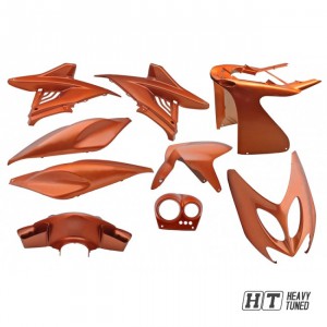 Verkleidungsset 9 Teilig, Yamaha Aerox, MBK Nitro - Flip Flop Orange