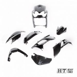 Verkleidungsset 9 tlg MXT Yamaha Jog R / RR  / Mach G, schwarz metallic