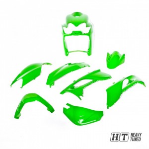 Verkleidungsset 9 tlg MXT Yamaha Jog R / RR  / Mach G, kawa-gr�n