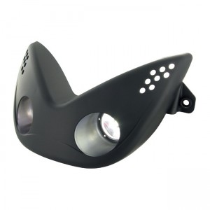 Scheinwerfer STR8 Doppeloptik LED, Yamaha Aerox / MBK Nitro, schwarz