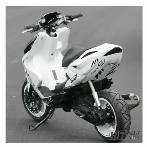 Kotflügel Hinten Schwarz MBK Nitro Yamaha Aerox 2013