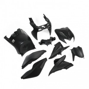 Verkleidungsset 9 Teilig MXT MBK Nitro,Yamaha Aerox - schwarz matt