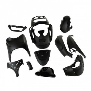 Verkleidungsset 11 tlg MXT Aprilia SR50 - 125, schwarz matt